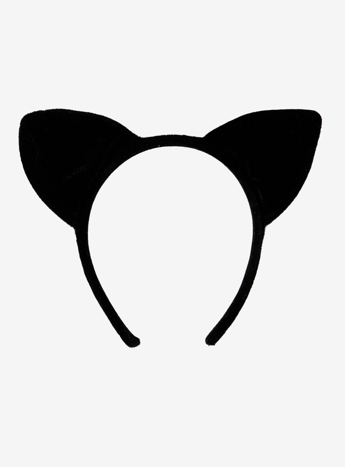 Plush Black Cat Ears, , hi-res