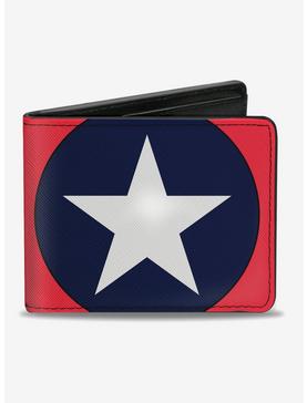 Marvel Captain America Close Up Shield Bi-fold Wallet, , hi-res