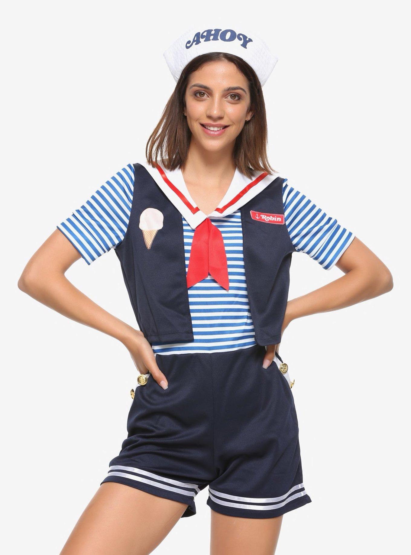 Stranger Things Scoops Ahoy Robin Costume, MULTI, hi-res