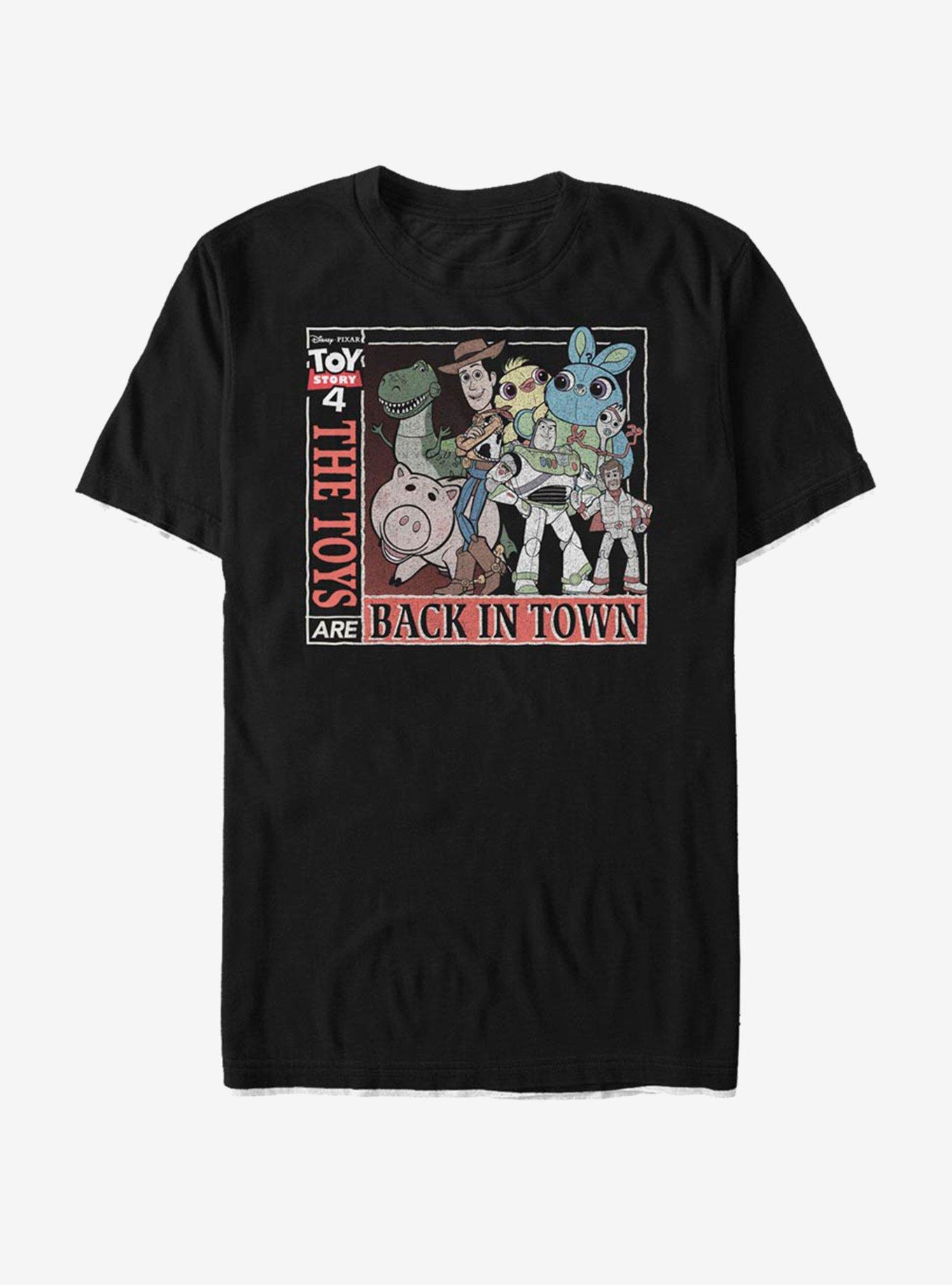 Disney Pixar Toy Story 4 Back In Town T-Shirt, BLACK, hi-res