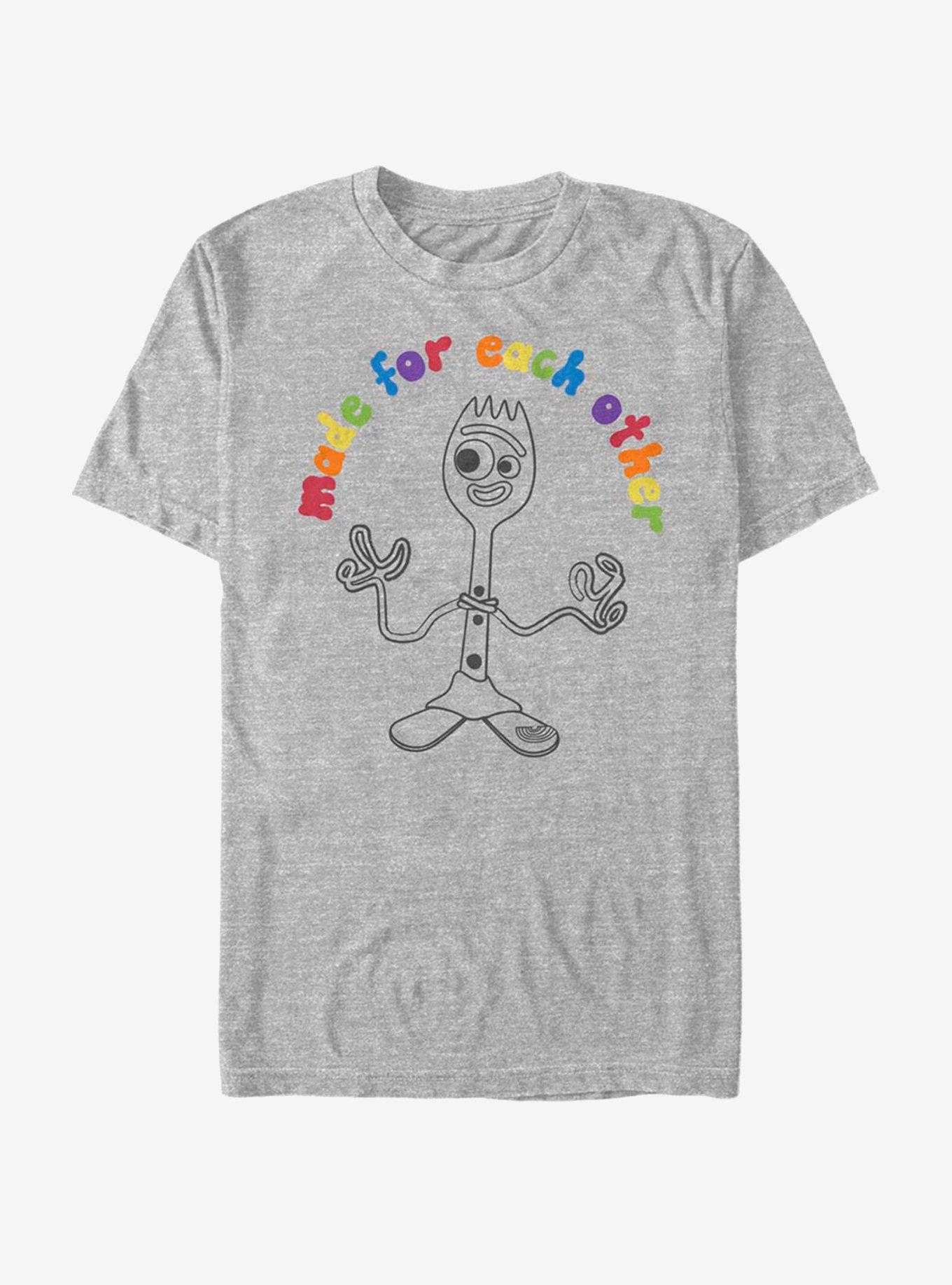 Disney Pixar Toy Story 4 Forky Pair T-Shirt, ATH HTR, hi-res