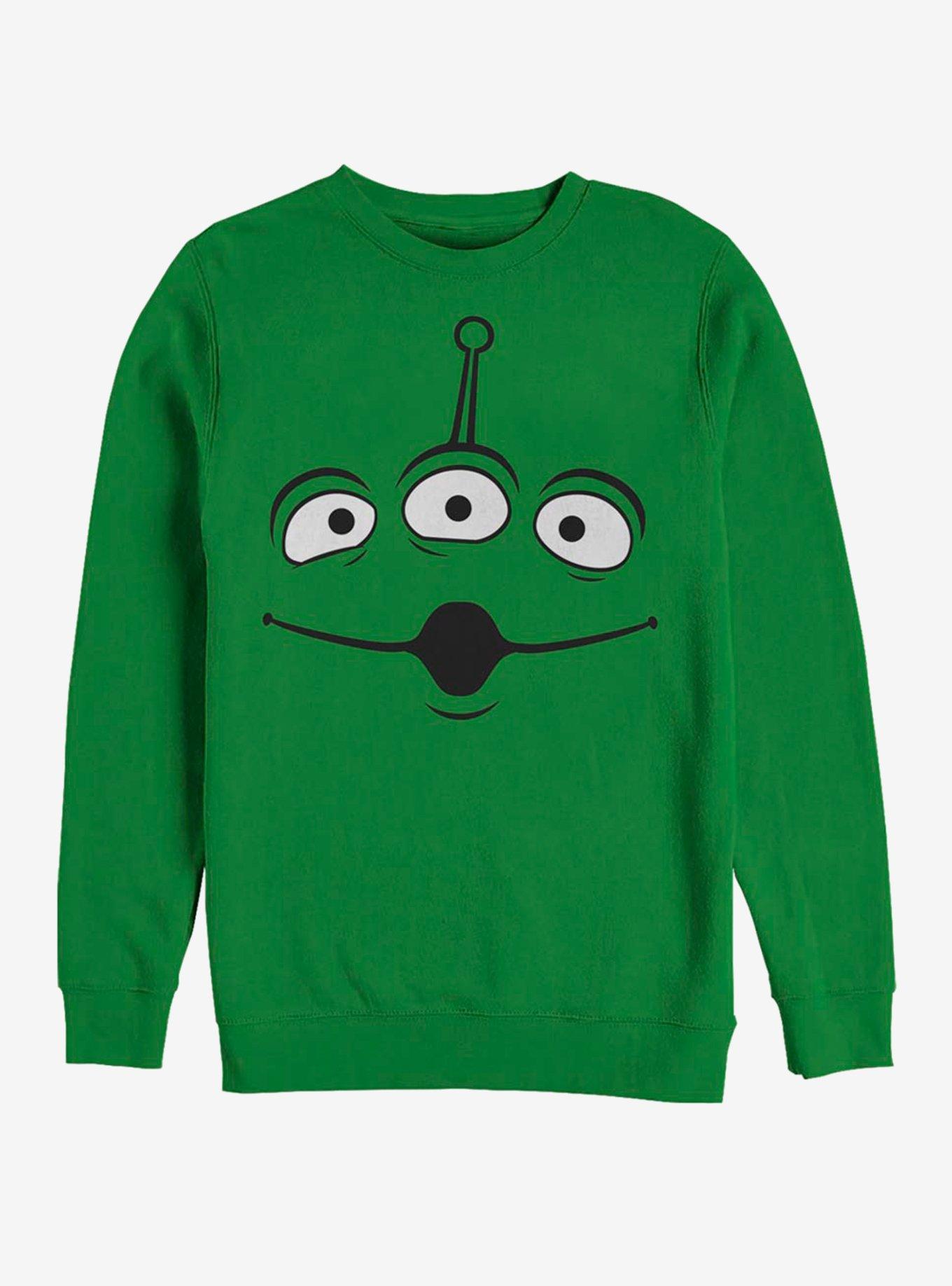 Disney Pixar Toy Story Alien Face Crew Sweatshirt, KELLY, hi-res