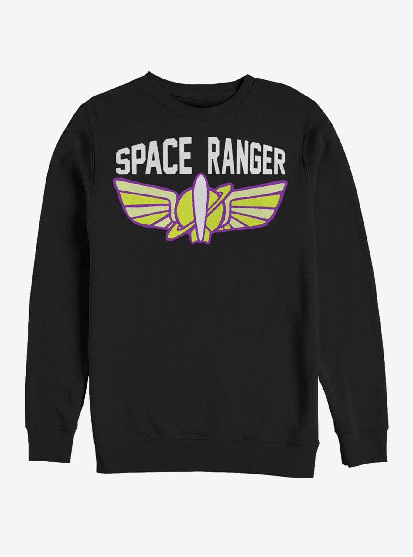 Disney Pixar Toy Story Buzz Logo Crew Sweatshirt, BLACK, hi-res