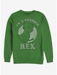 Disney Pixar Toy Story Rex Nervous Crew Sweatshirt, KELLY, hi-res