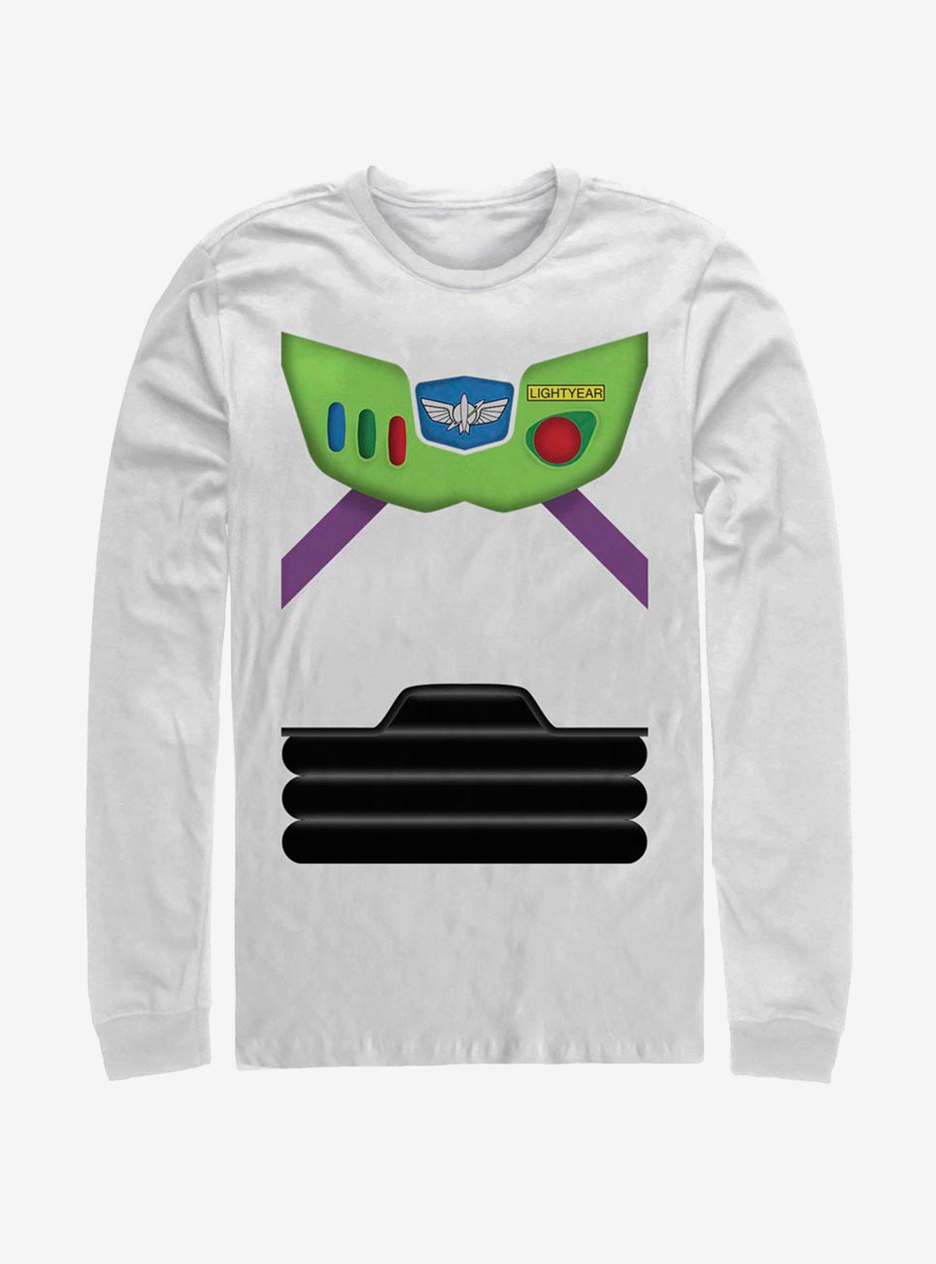 Disney Pixar Toy Story Buzz Suit Long-Sleeve T-Shirt, WHITE, hi-res