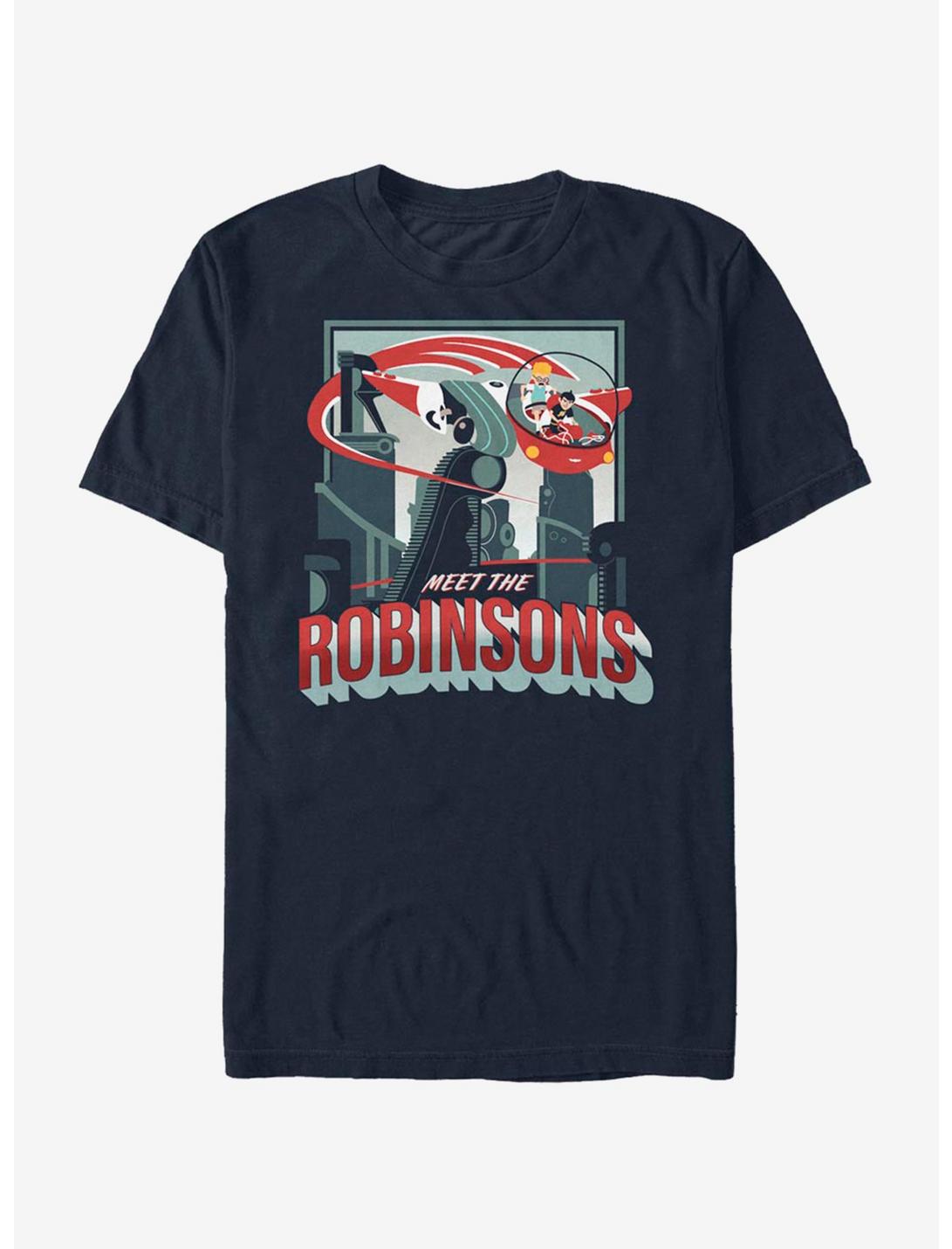 Disney Meet The Robinsons Retro Future Poster T-Shirt, NAVY, hi-res