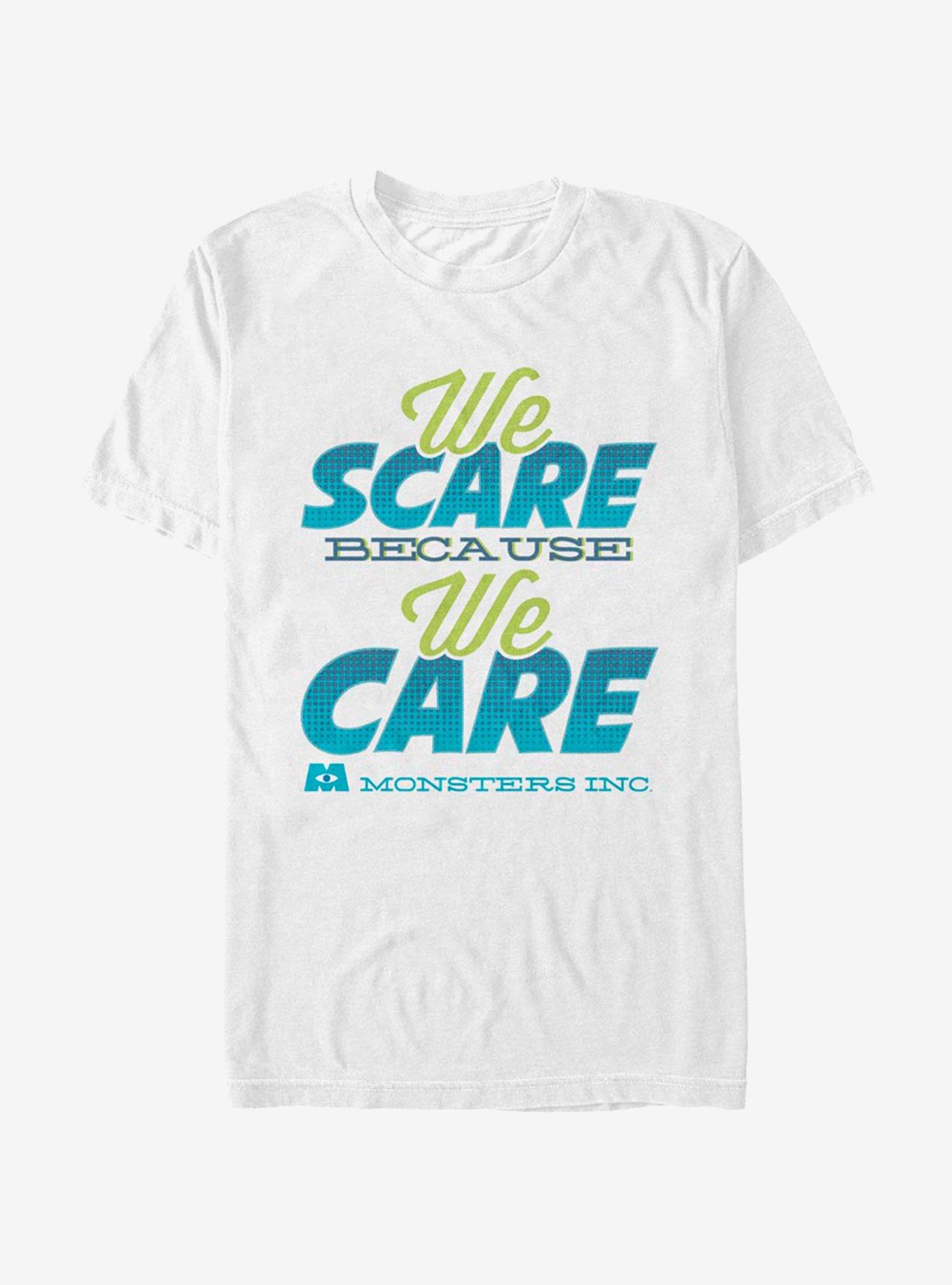 Disney Pixar Monsters University Scaring Is Caring T-Shirt, WHITE, hi-res