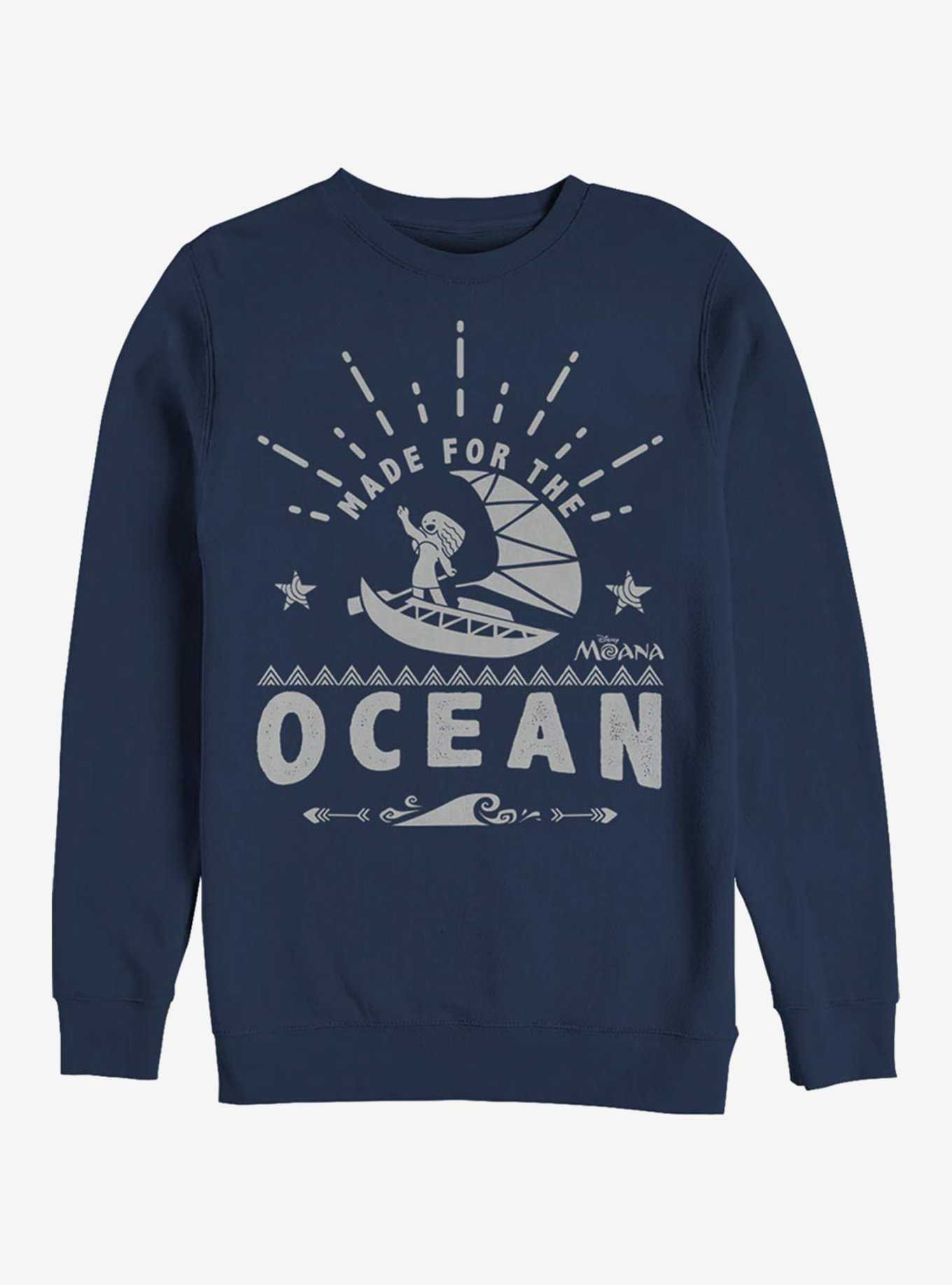 Disney Moana Made For The Ocean Crew Sweatshirt, , hi-res
