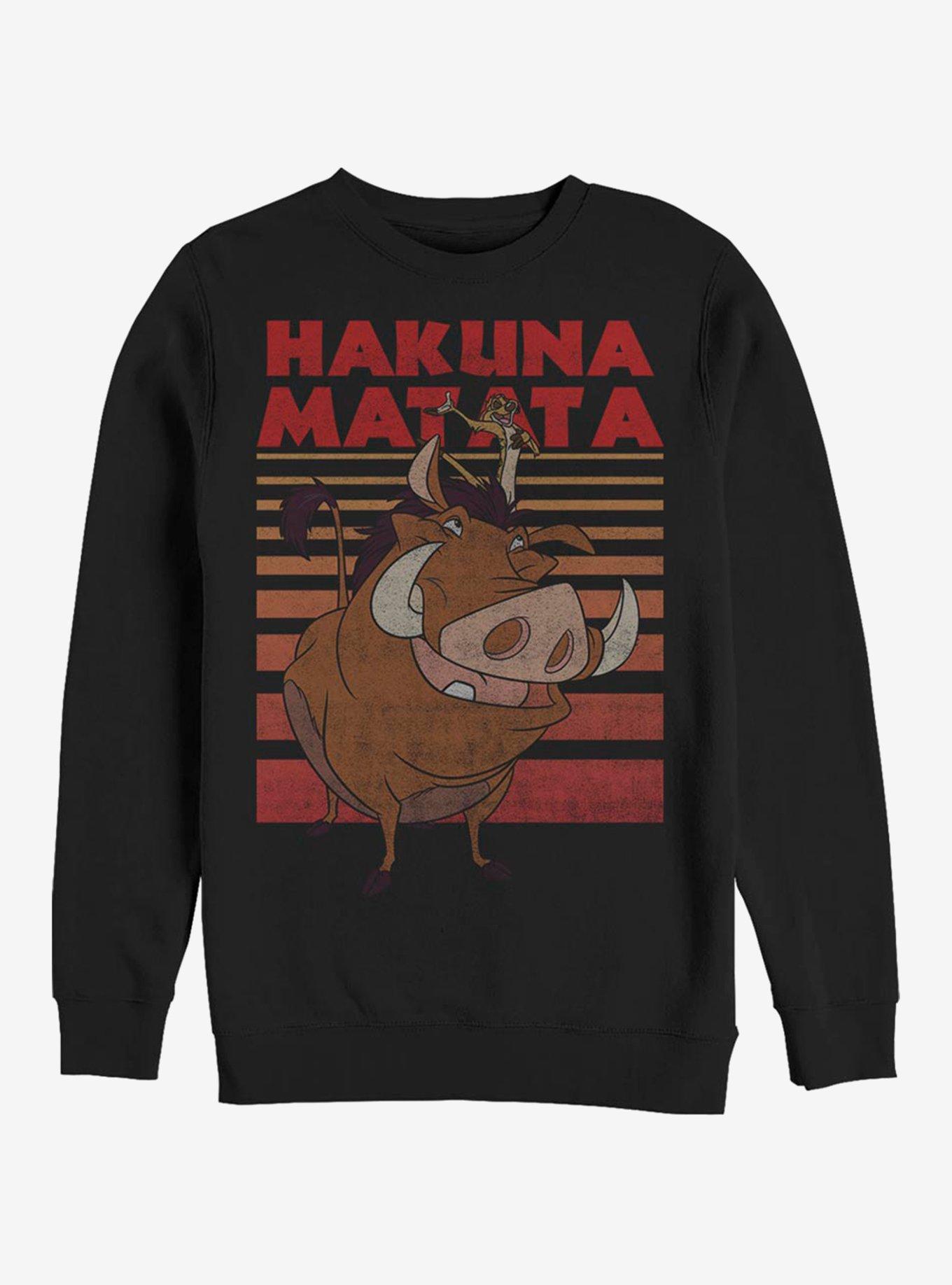 Disney The Lion King Classic Hakuna Matata Crew Sweatshirt