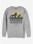 Disney The Lion King Hakuna Walk Crew Sweatshirt, ATH HTR, hi-res