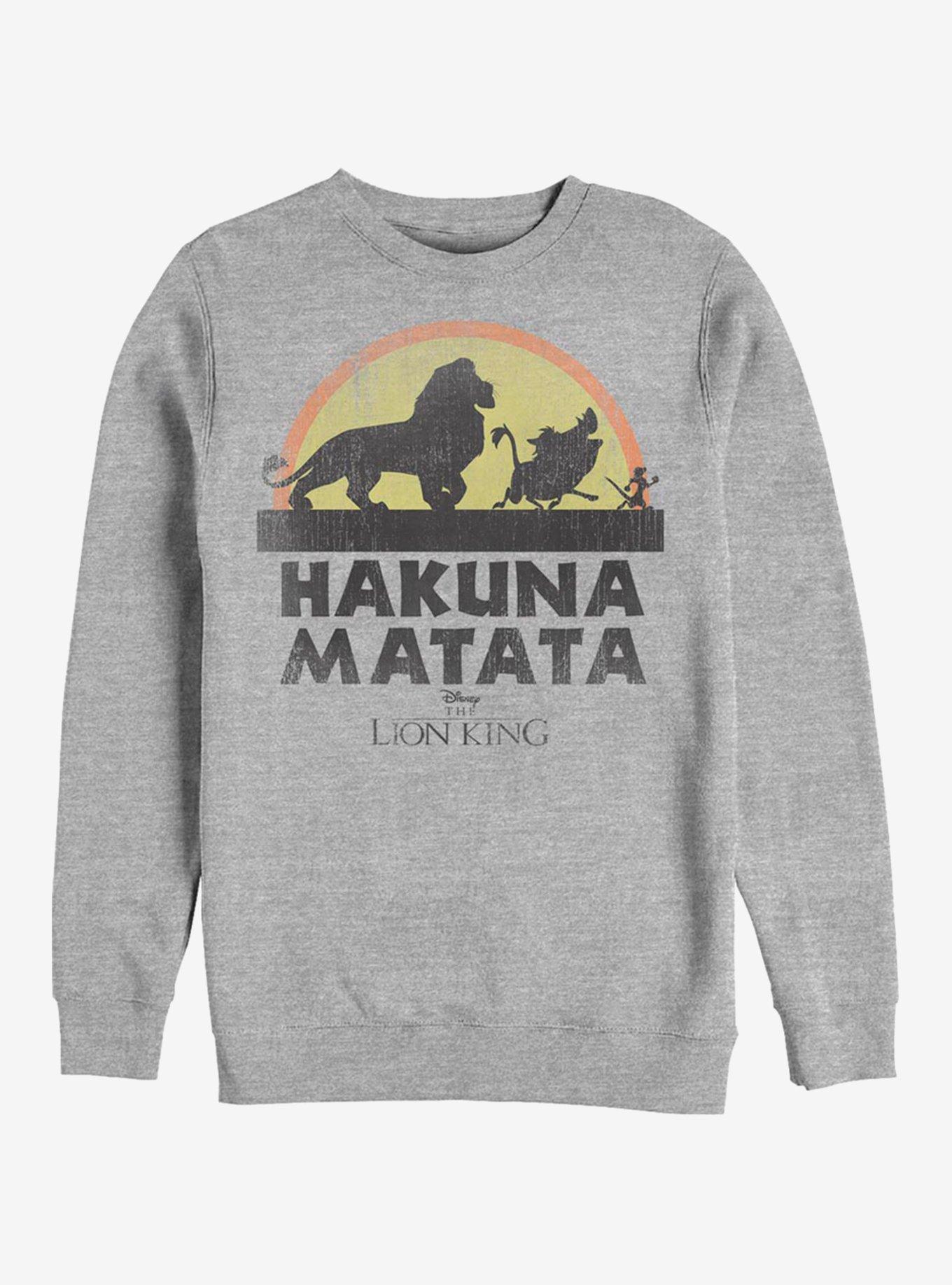 Disney The Lion King Hakuna Walk Crew Sweatshirt, , hi-res