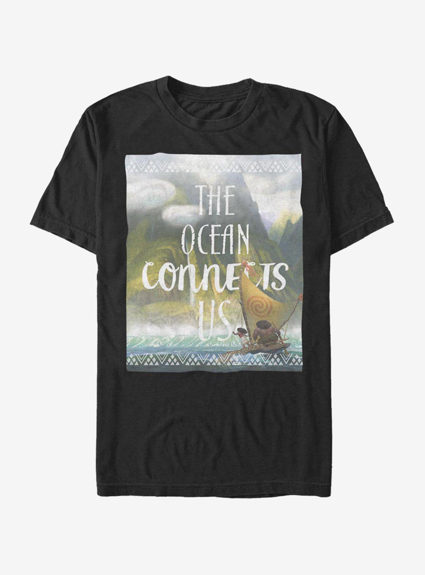Disney Moana Connects Us T-Shirt, BLACK, hi-res