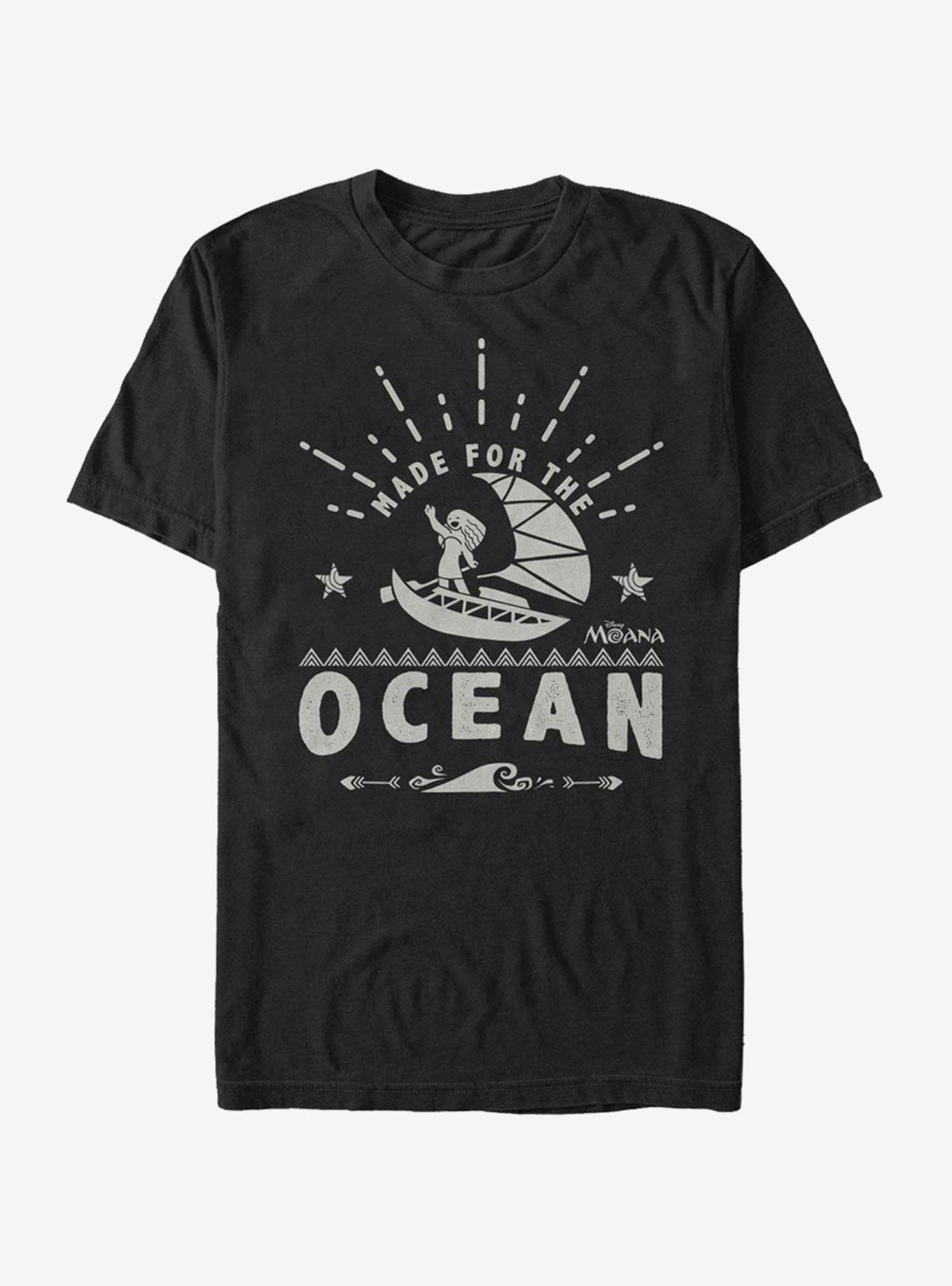 Disney Moana Made For The Ocean T-Shirt, BLACK, hi-res