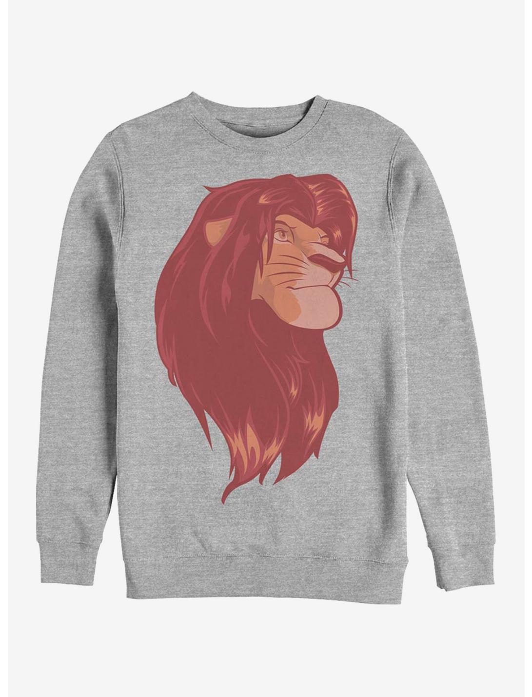 Disney The Lion King King Crew Sweatshirt, ATH HTR, hi-res