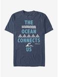 Disney Moana The Ocean Connects Us T-Shirt, NAVY HTR, hi-res