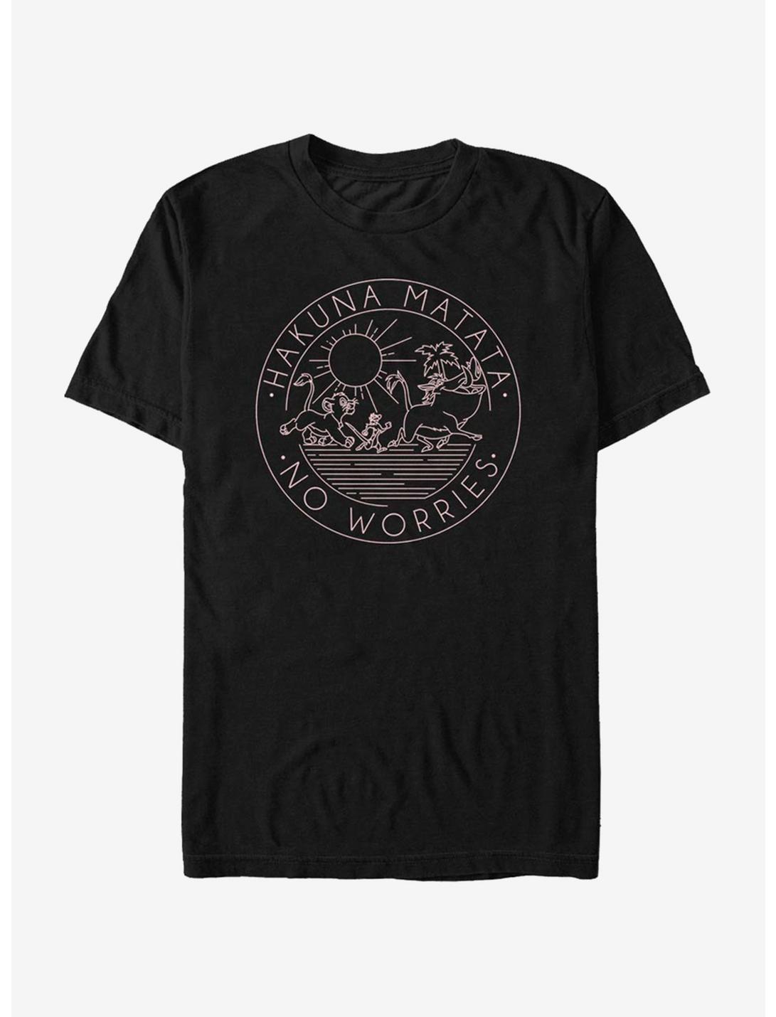 Disney The Lion King Hakuna Line T-Shirt, BLACK, hi-res