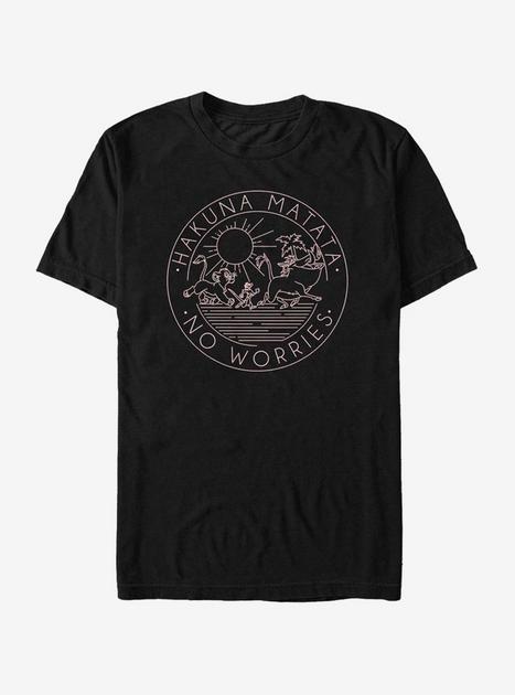 Disney The Lion King Hakuna Line T-shirt - Black 