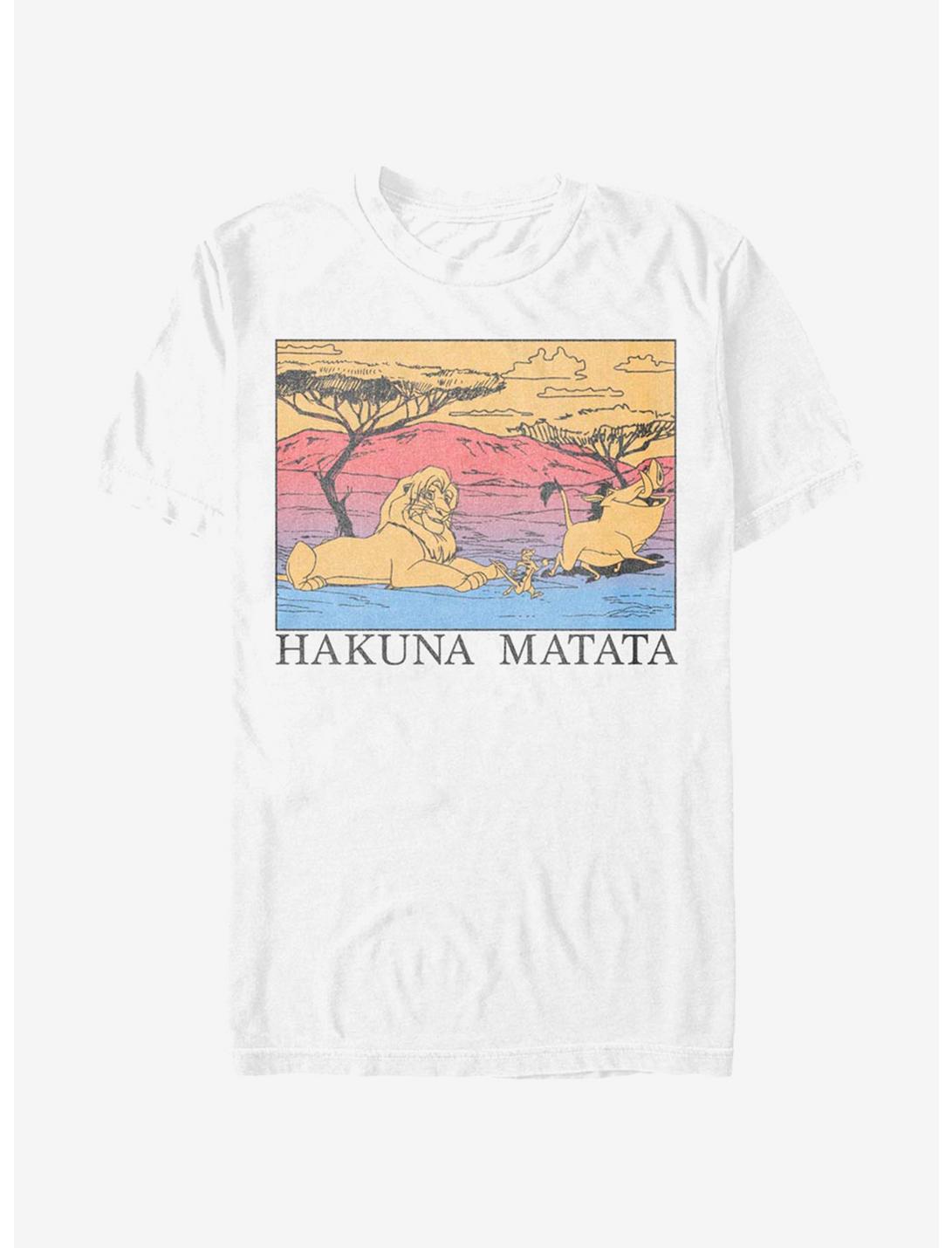 Disney The Lion King Hakuna Lines T-Shirt, WHITE, hi-res