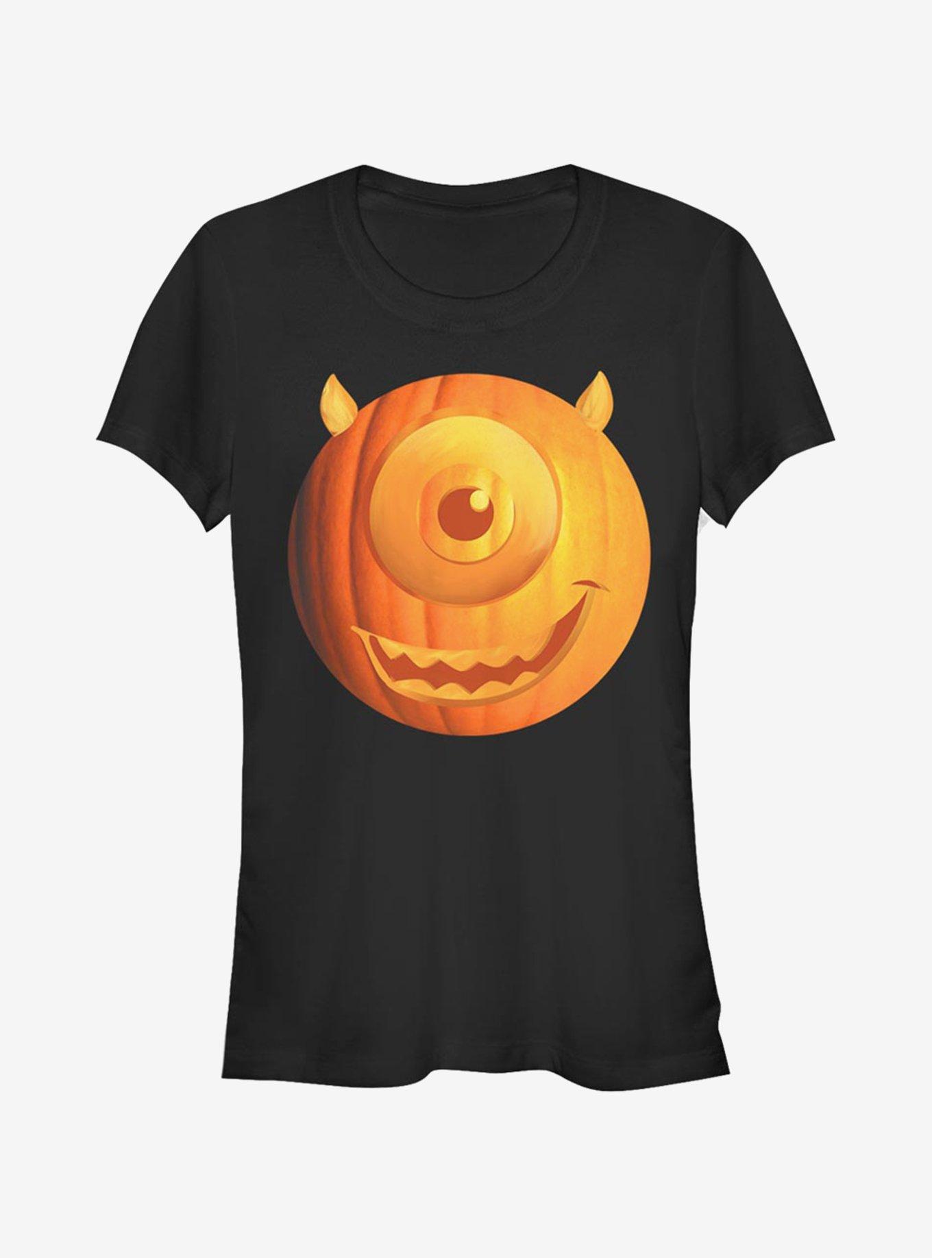Disney Pixar Monsters University Pumpkin Mike Girls T-Shirt, BLACK, hi-res