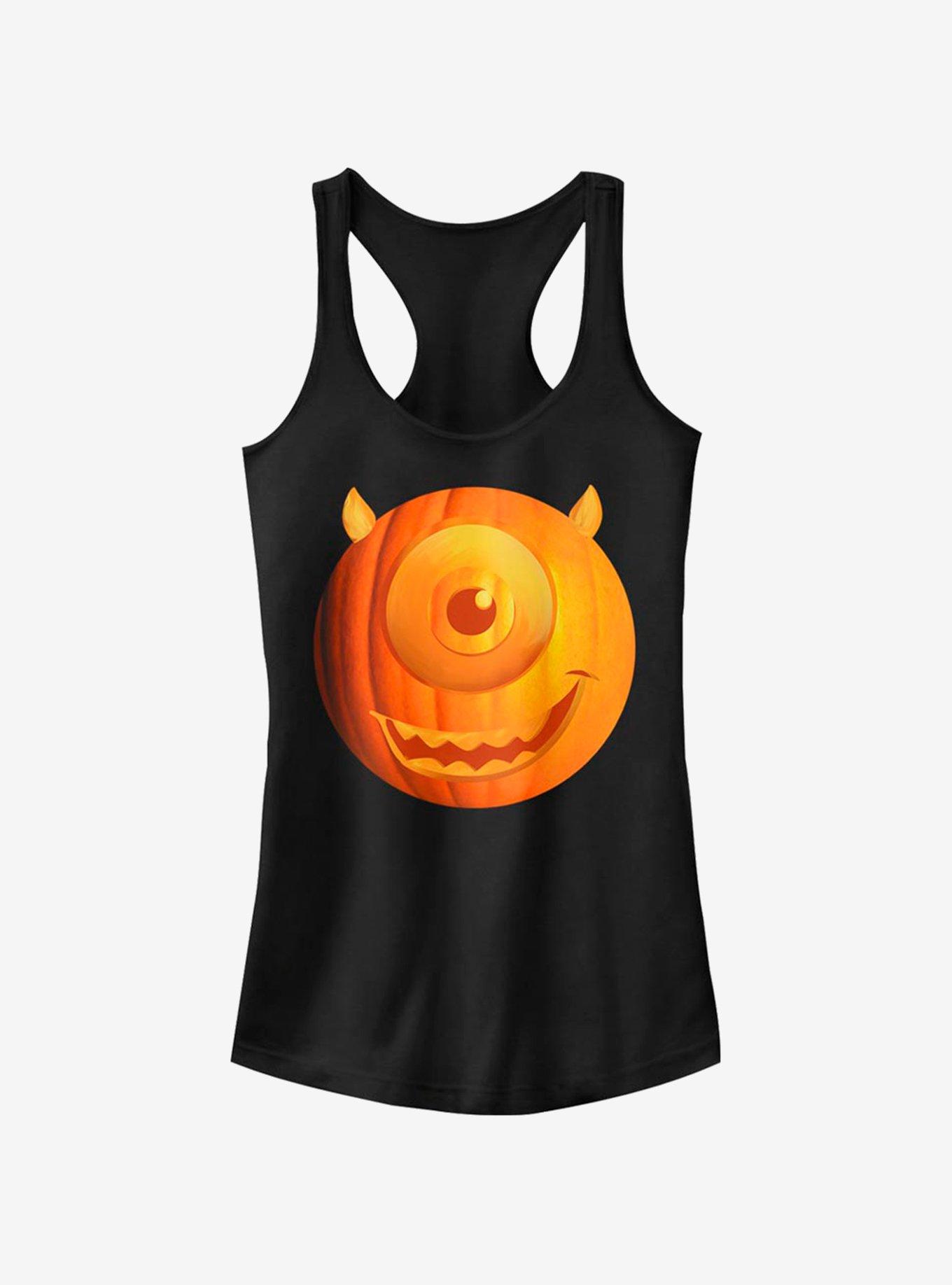 Disney Pixar Monsters University Pumpkin Mike Girls Tank, BLACK, hi-res