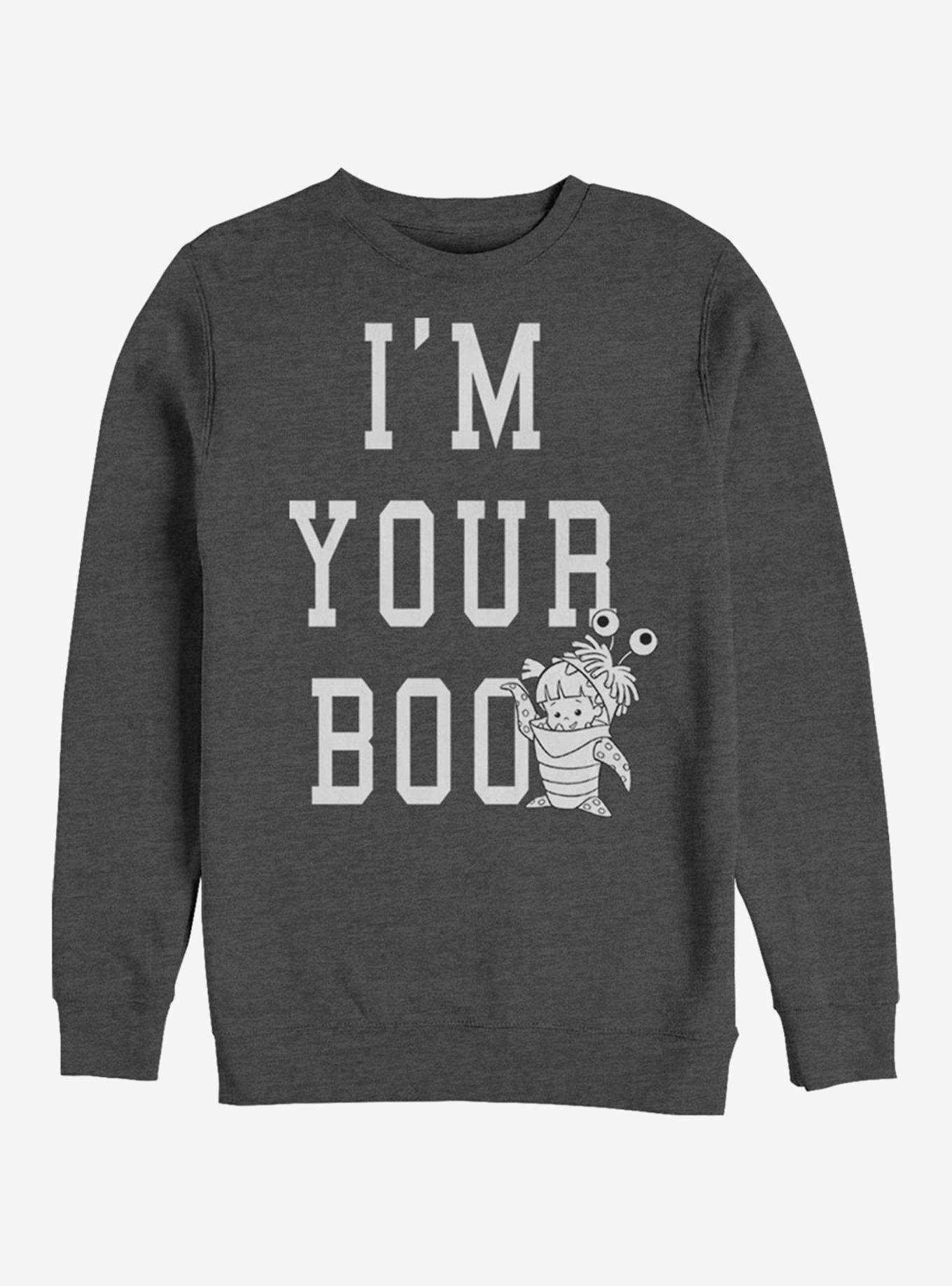 Disney Pixar Monsters University Boo Crew Sweatshirt GREY Hot Topic