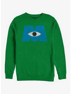 Disney Pixar Monsters University Distressed Logo Crew Sweatshirt, , hi-res