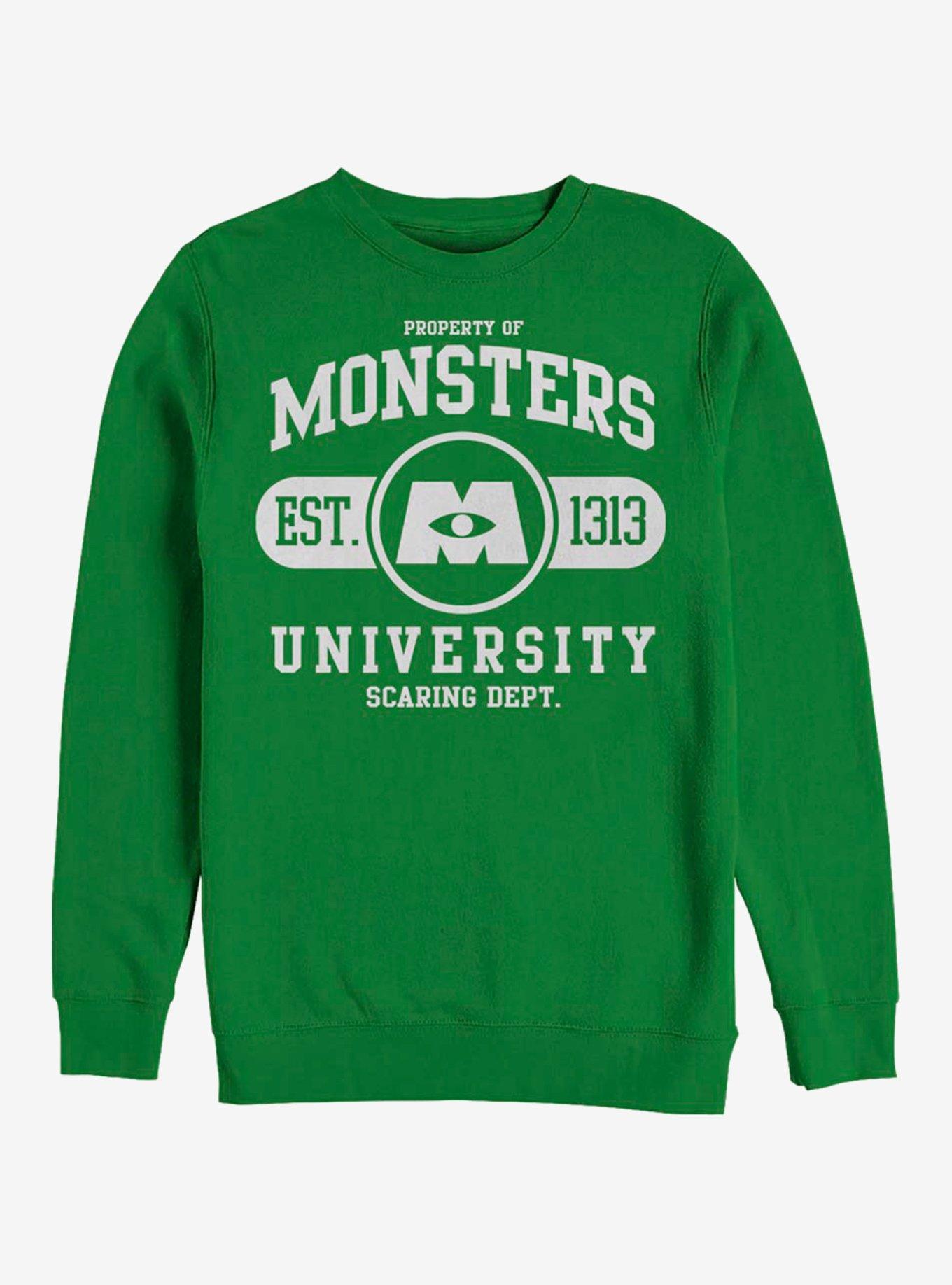 Disney Pixar Monsters University Uni Crew Sweatshirt, KELLY, hi-res