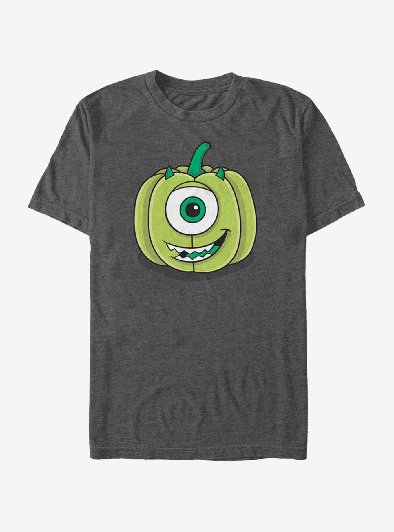 Disney Pixar Monsters University Mike Pumpkin T-Shirt, CHAR HTR, hi-res