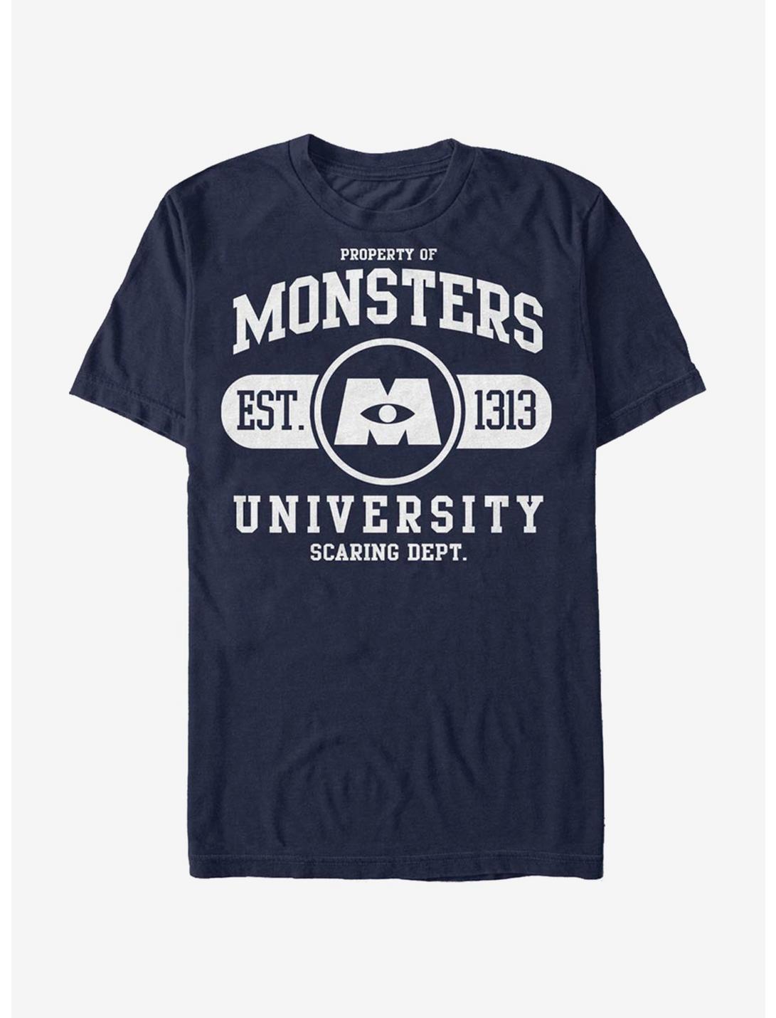 Disney Pixar Monsters University Uni T-Shirt, NAVY, hi-res