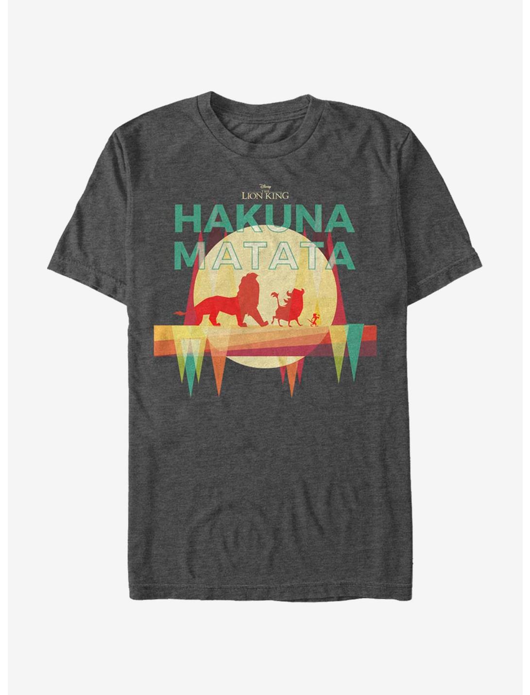 Disney The Lion King Hakuna Matata Paper Cut T-Shirt, CHAR HTR, hi-res