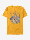 Disney The Lion King Lion King Group T-Shirt, GOLD, hi-res