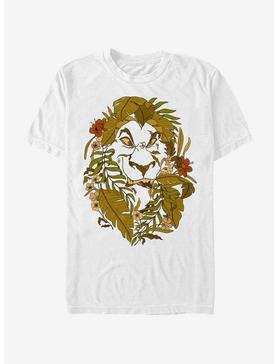 Disney The Lion King Scar Leaf T-Shirt, WHITE, hi-res