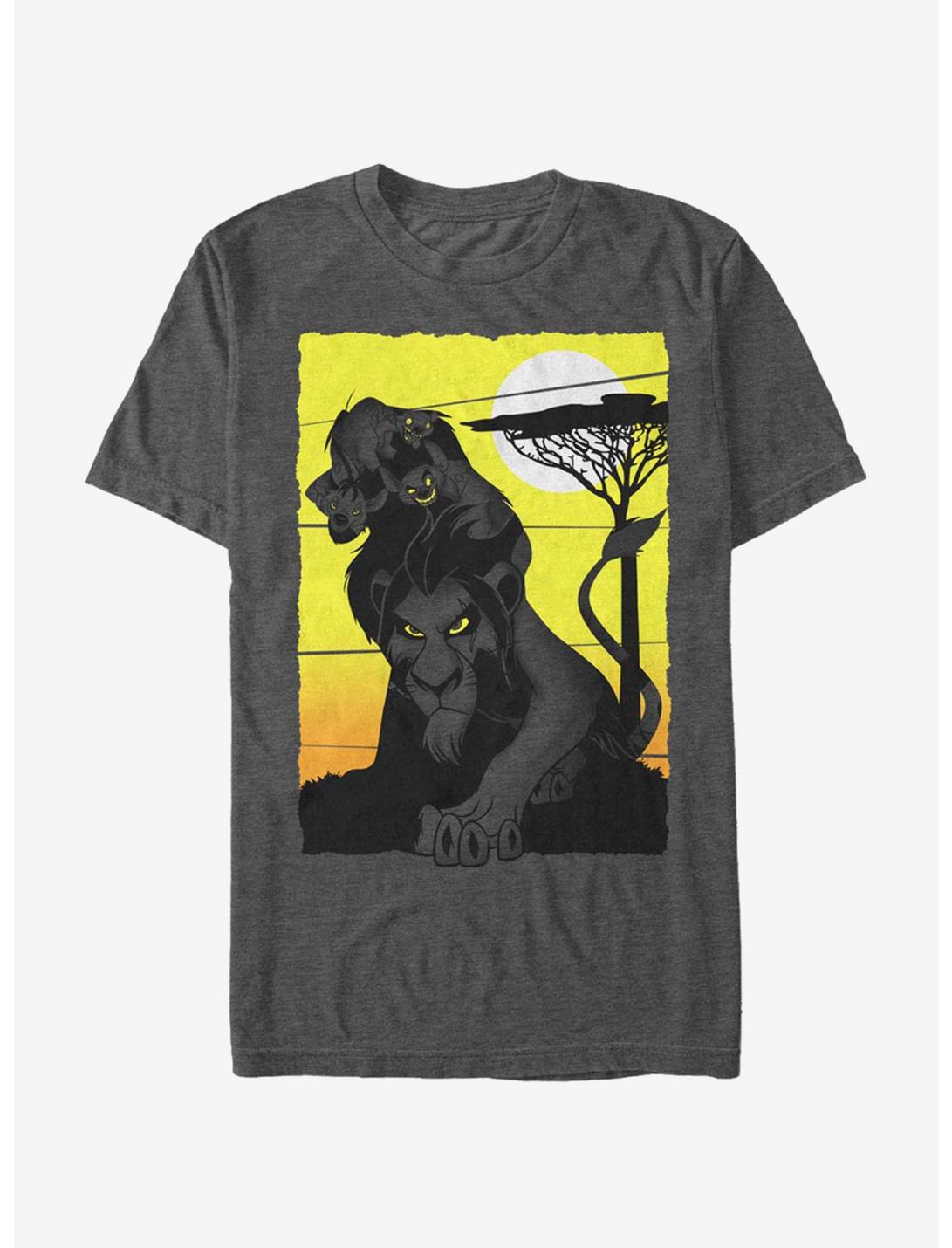 Disney The Lion King Scar Hunt T-Shirt, CHAR HTR, hi-res