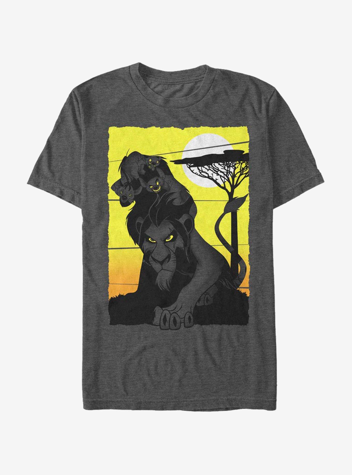Disney The Lion King Scar Hunt T-Shirt, CHAR HTR, hi-res