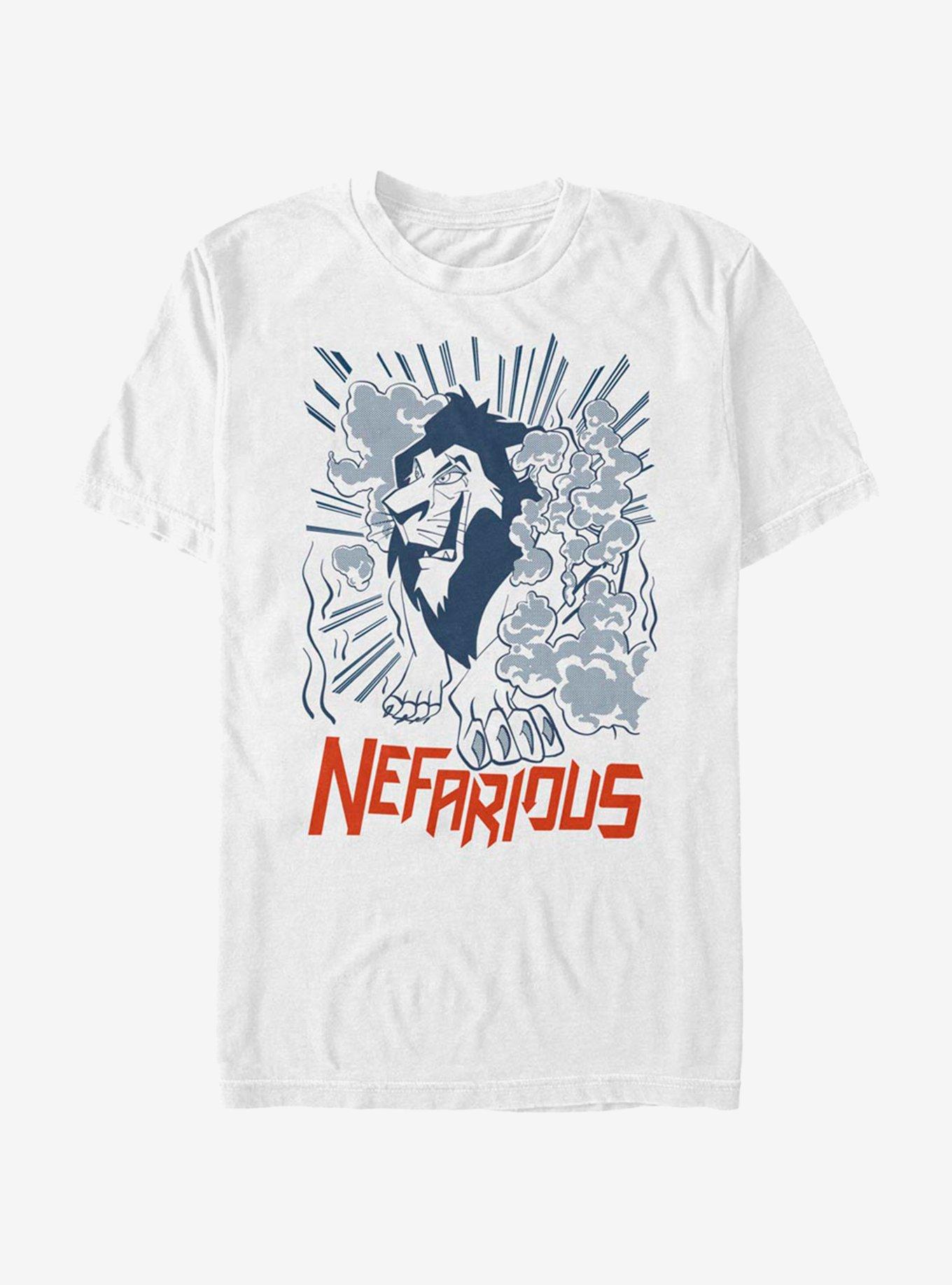 Disney The Lion King Scar Nefarious T-Shirt, WHITE, hi-res