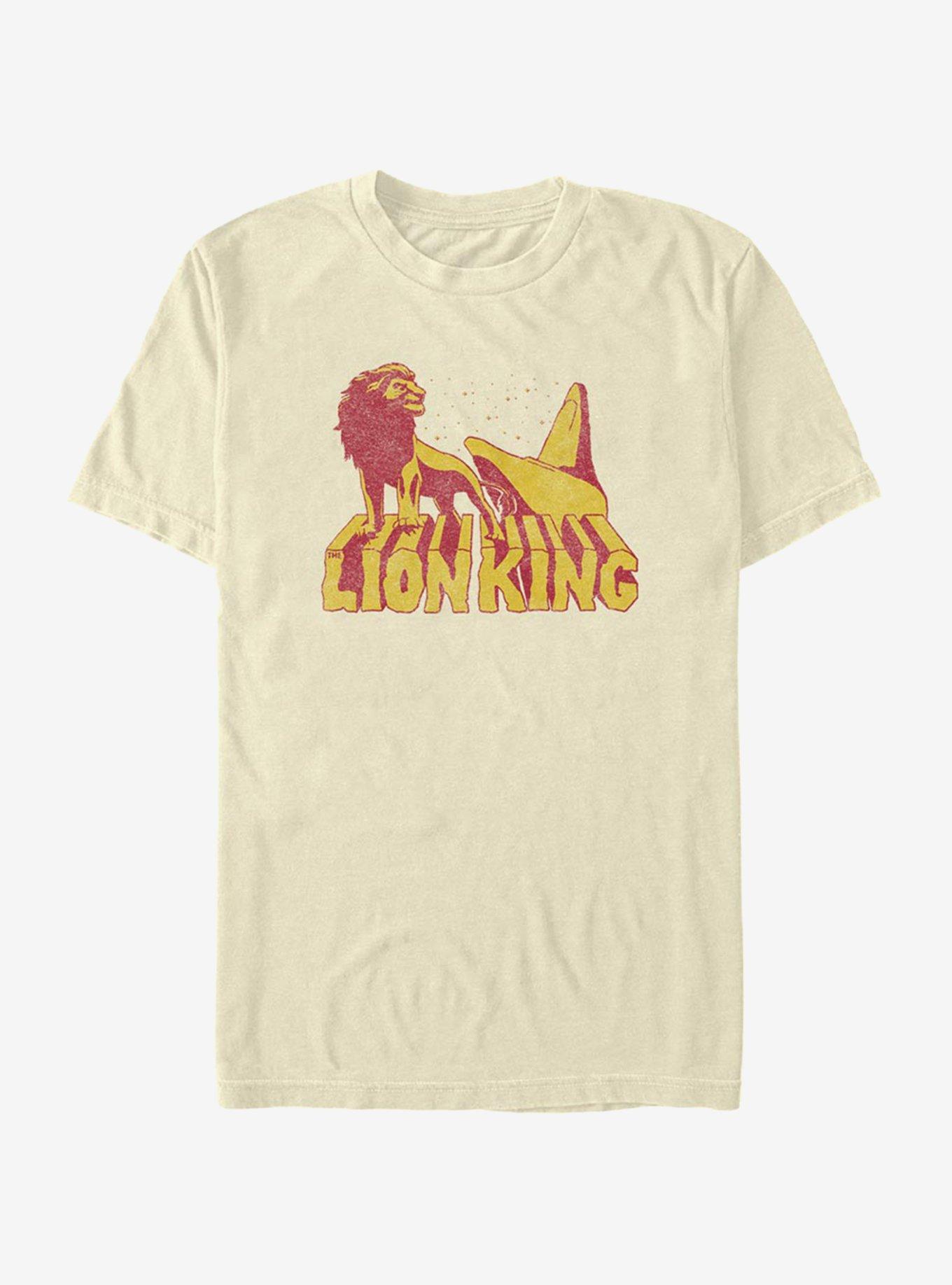 Disney The Lion King Stone Letters T-Shirt, NATURAL, hi-res