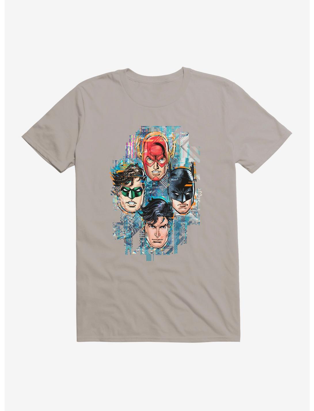 DC Comics Justice League  Pixelated T-Shirt, LIGHT GREY, hi-res