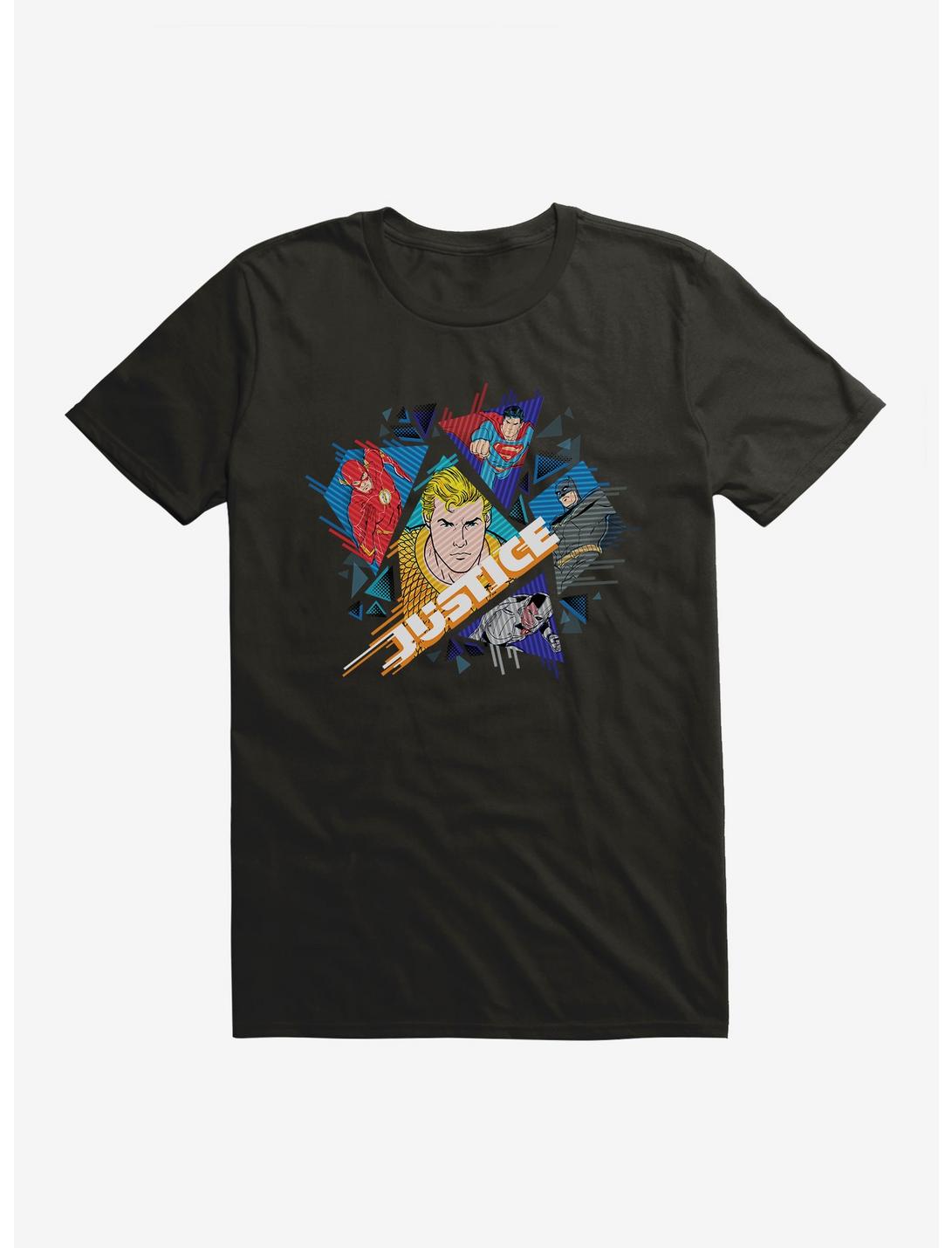 DC Comics Justice League Group Vintage T-Shirt, BLACK, hi-res