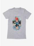 DC Comics Justice League Group Pixelated Womens T-Shirt, HEATHER, hi-res