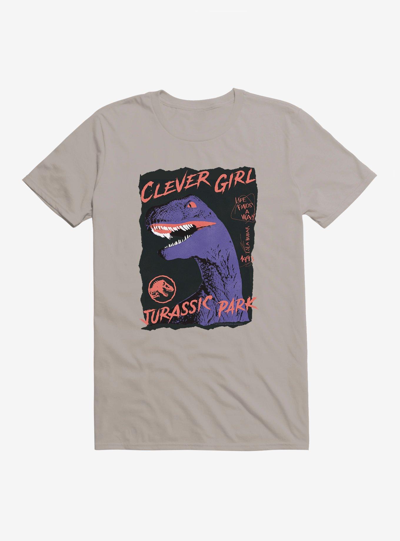 Jurassic Park Clever Girl T-Shirt, LIGHT GREY, hi-res