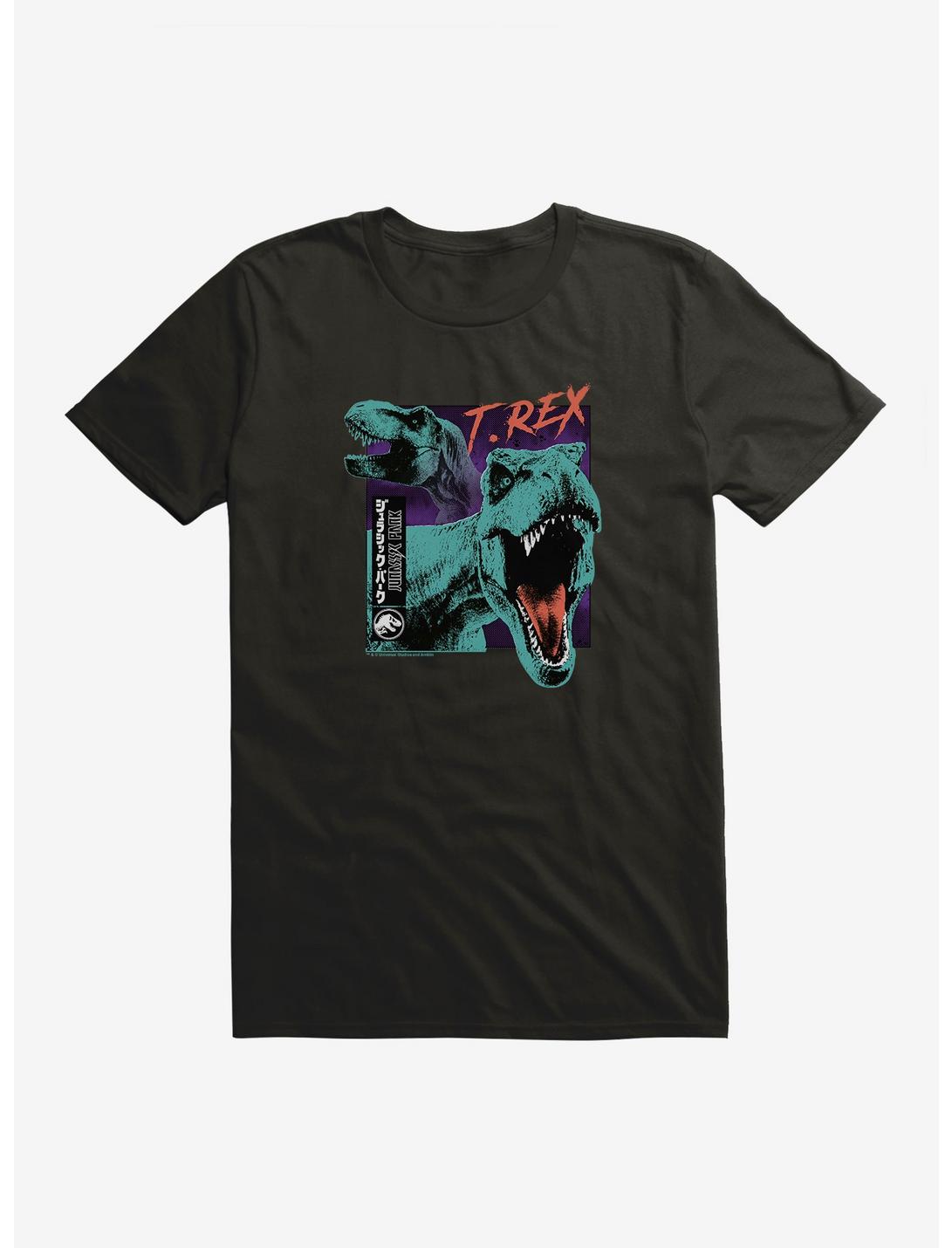 Jurassic Park Trex Duel T-Shirt, BLACK, hi-res