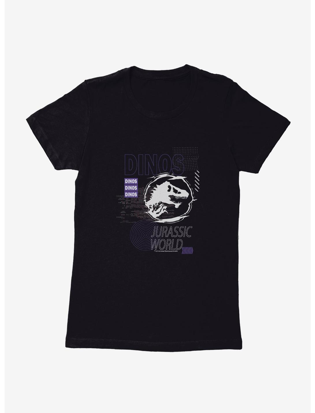 Jurassic Park Dinos World Womens T-Shirt, BLACK, hi-res
