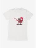 Jurassic Park I Work With Dinos Womens T-Shirt, WHITE, hi-res