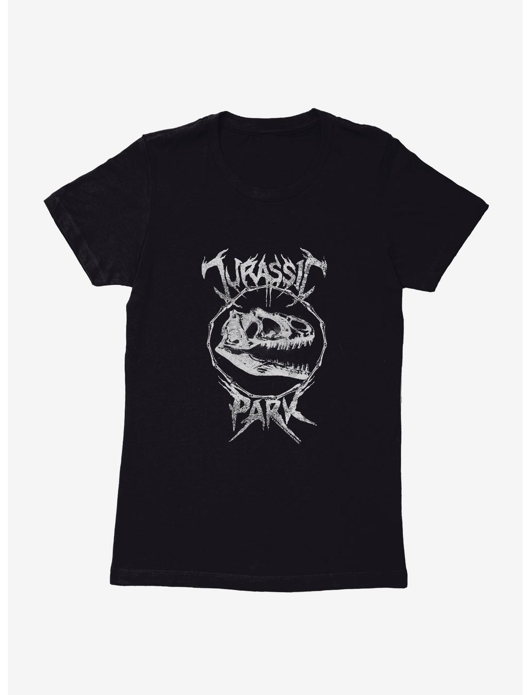 Jurassic Park JP Skeleton Womens T-Shirt, BLACK, hi-res