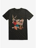 Looney Tunes Bugs Bunny And Porky Pig T-Shirt, BLACK, hi-res