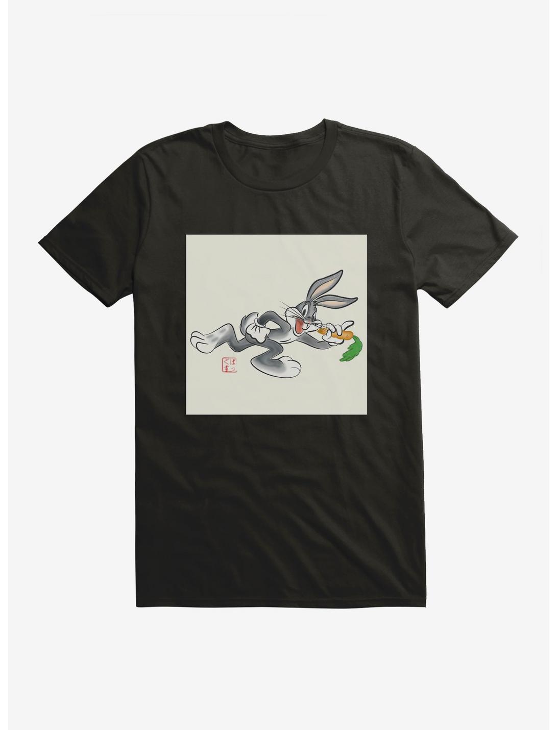 Looney Tunes Bugs Bunny Munching On The Go T-Shirt, BLACK, hi-res