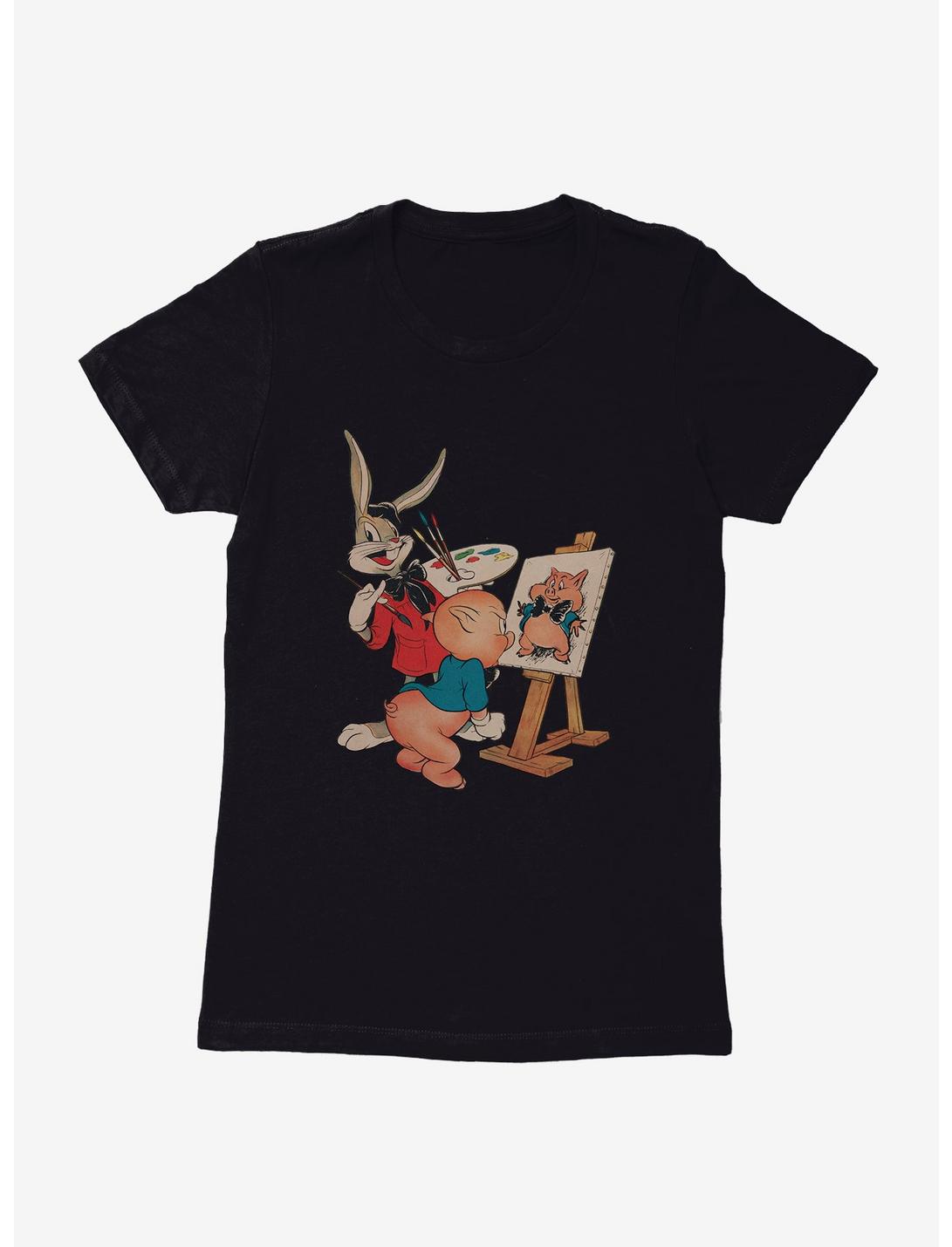 Looney Tunes Bugs Bunny And Porky Pig Womens T-Shirt, , hi-res