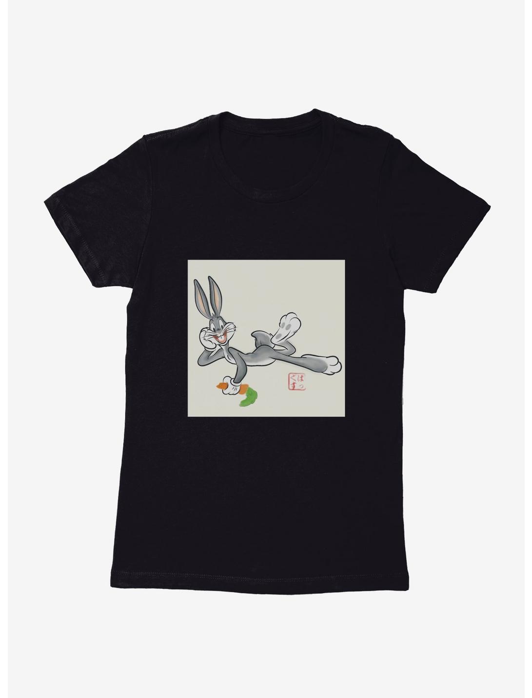 Looney Tunes Snacking Bugs Bunny Womens T-Shirt, BLACK, hi-res