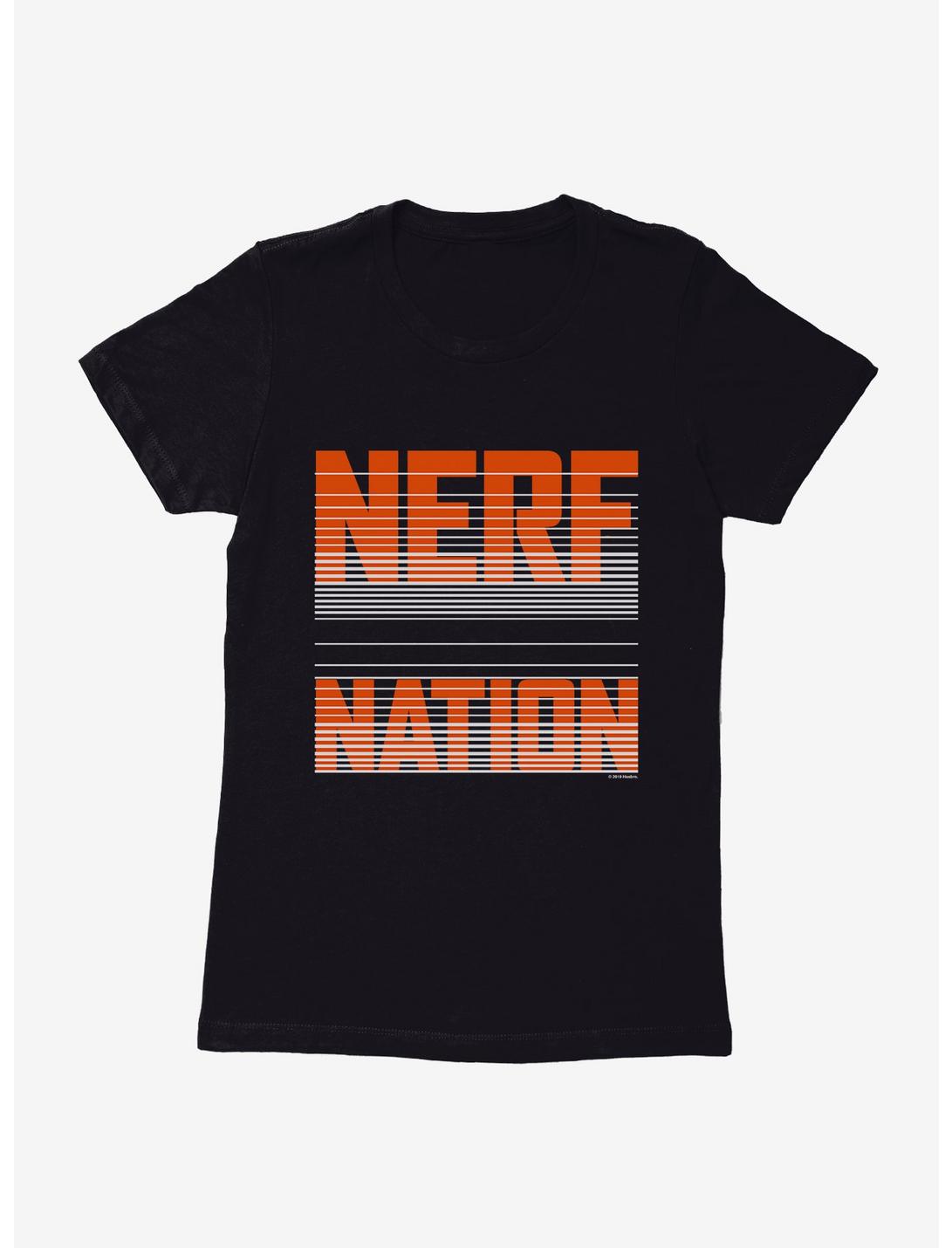 Nerf Nation Horizontal Womens T-Shirt, BLACK, hi-res