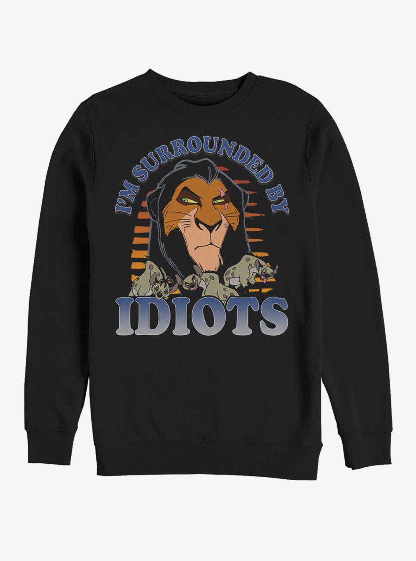 Disney The Lion King Surrounded Crew Sweatshirt, BLACK, hi-res